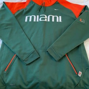 Mens Miami Hurricanes hoodie size XL